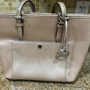 Rose/ Blush Shimmer Michael Kors purse